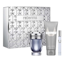 Paco Rabanne Invictus zestaw woda toaletowa spray 100ml + woda toaletowa spray 10ml + żel do mycia ciała 100ml