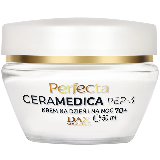 Perfecta Ceramedica Pep-3 naprawczy przeciwzmarszczkowy krem na dzień i na noc 70+ 50ml