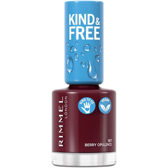 Rimmel Kind & Free wegański lakier do paznokci 157 Berry Opulence 8ml