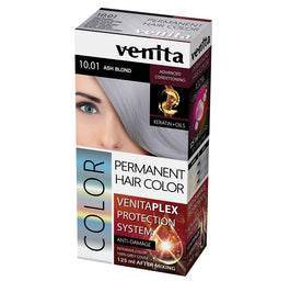 Venita Plex Protection System Permanent Hair Color farba do włosów z systemem ochrony koloru 10.01 Ash Blond