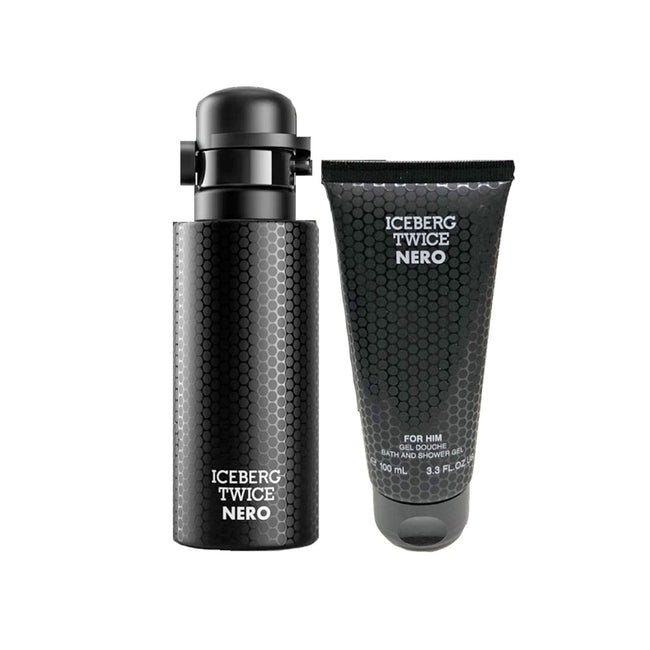 Iceberg Twice Nero zestaw woda toaletowa spray 125ml + żel pod prysznic 100ml