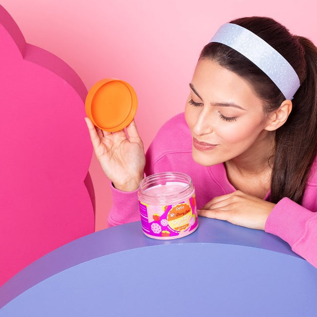 Delia Dairy Fun peelingujące smoothie do mycia ciała Dziewczyna Jak Malina 350ml