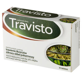 Travisto Suplement diety wspierający trawienie tłuszczów i zdrowy układ pokarmowy 30 tabletek