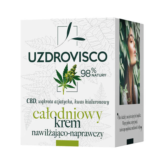 UZDROVISCO CBD całodniowy krem nawilżająco-naprawczy 50ml