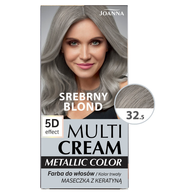 Joanna Multi Cream Metallic Color farba do włosów 32.5 Srebrny Blond