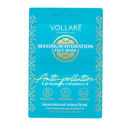 Vollare Maska do twarzy Maksymalne Nawilżenie 2x5ml