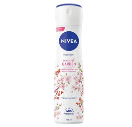 Nivea Miracle Garden antyperspirant w spray'u Kwiat Wiśni i Czerwone Jagody 150ml