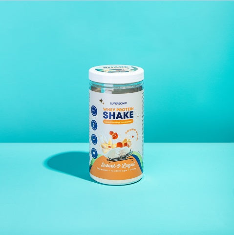 Supersonic Shake proteinowy wspierający metabolizm energetyczny o smaku karmelowo śmietankowym 560g