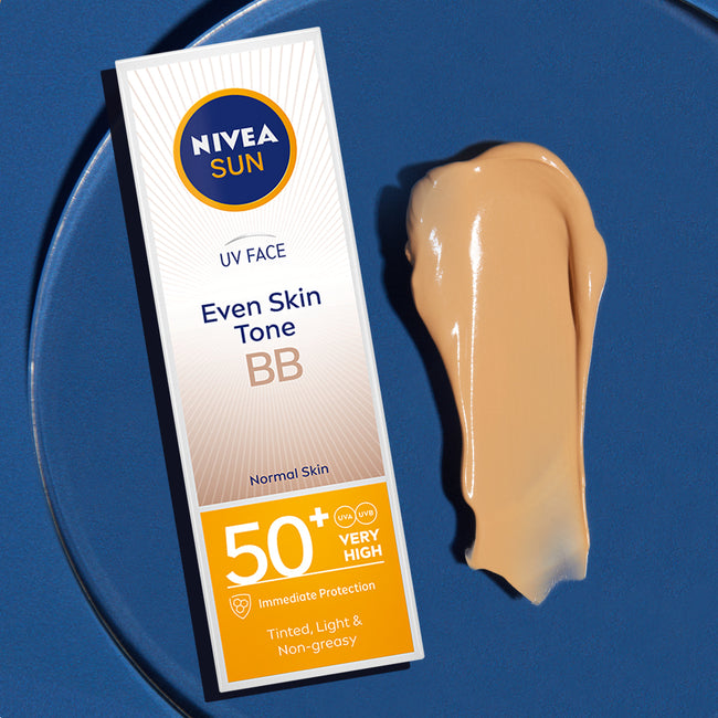 Nivea Sun UV Face Even Skin Tone BB nawilżający krem do twarzy BB z bardzo wysoką ochroną SPF50+ 50ml