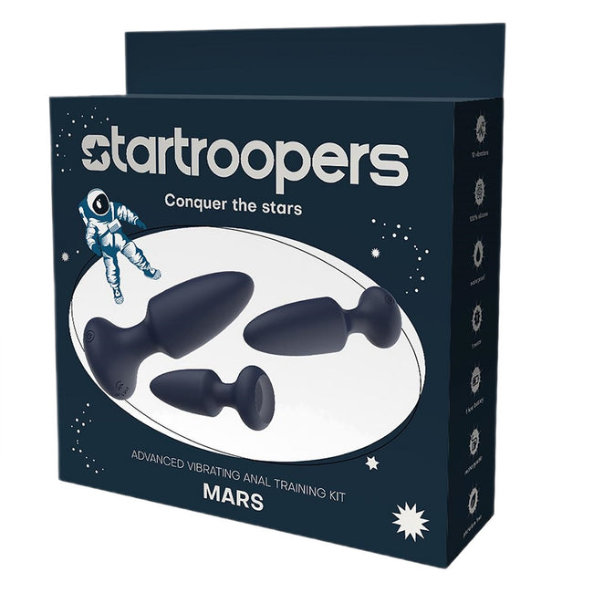 Dream Toys Startroopers Mars Advanced Vibrating Anal Training Kit zestaw korków analnych 3szt.