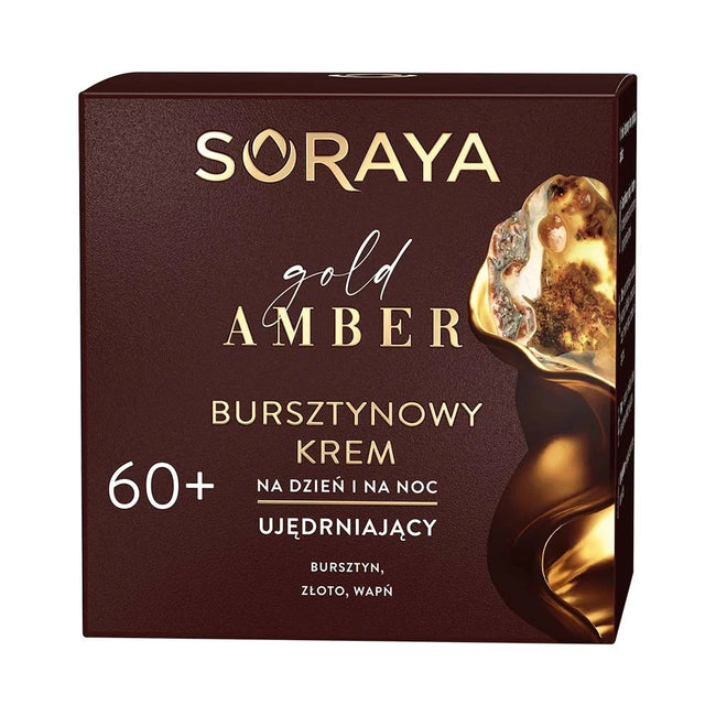 Soraya Gold Amber 60+ bursztynowy krem ujędrniający na dzień i na noc 50ml