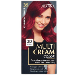 Joanna Multi Cream Color farba do włosów 35 Wiśniowa Czerwień