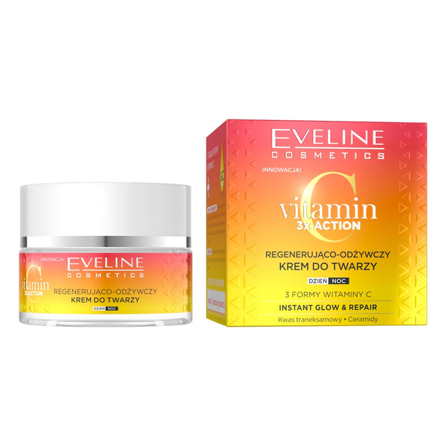 Eveline Cosmetics Vitamin C 3x Action regenerująco-odżywczy krem do twarzy 50ml