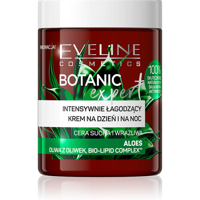 Eveline Cosmetics Botanic Expert intensywnie łagodzący krem na dzień i noc Aloes 100ml