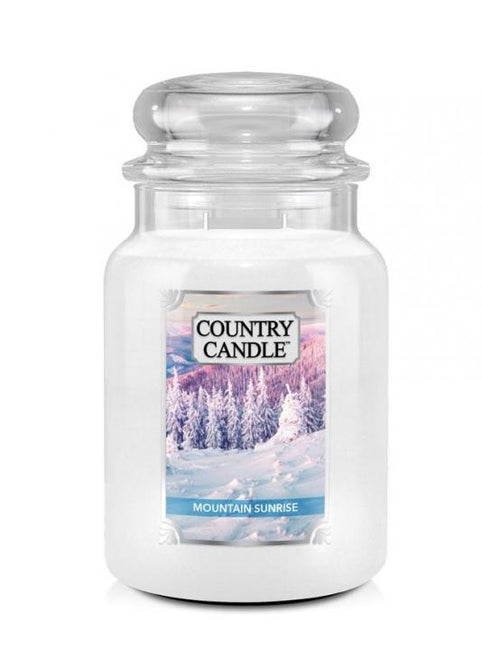 Country Candle Duża świeca zapachowa z dwoma knotami Mountain Sunrise 652g