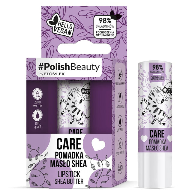Floslek Vege Lip Care wegańska pomadka do ust Masło Shea 4.1g