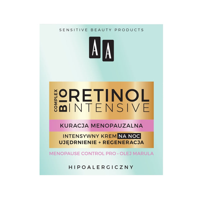 AA Retinol Intensive Kuracja Menopauzalna krem intensywny na noc ujędrnienie + regeneracja 50ml
