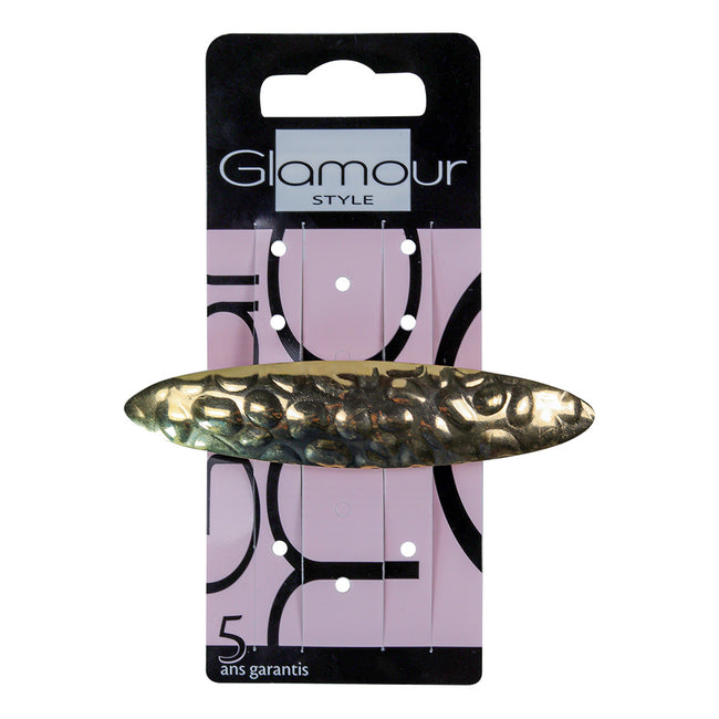 Glamour Spinka automatyczna do włosów duża Złota