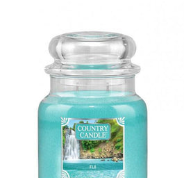 Country Candle Średnia świeca zapachowa z dwoma knotami Fiji 453g