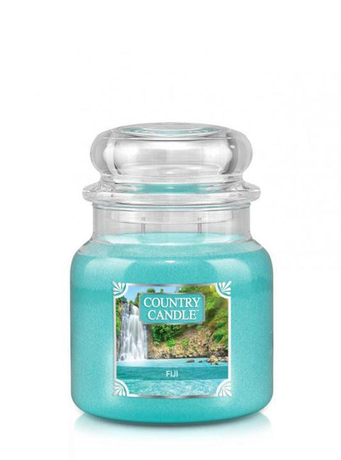 Country Candle Średnia świeca zapachowa z dwoma knotami Fiji 453g
