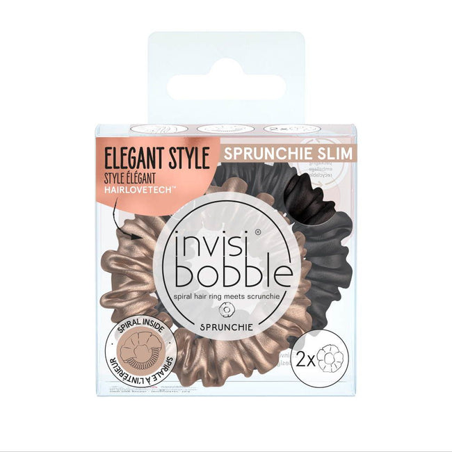 Invisibobble Sprunchie Slim gumki do włosów True Golden 2szt.