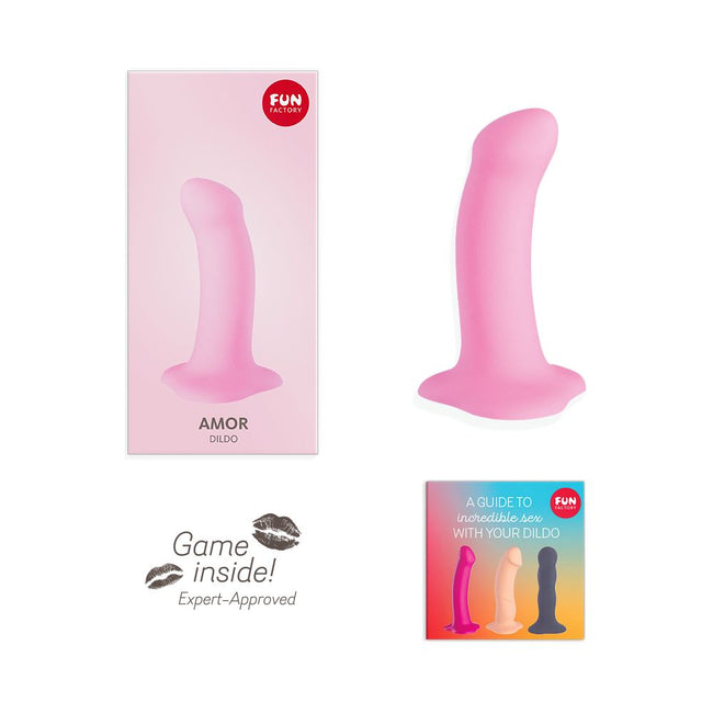 FUN FACTORY Amor dildo z przyssawką Cukierkowy Róż