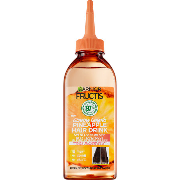 Garnier Fructis Hair Drink Pineapple błyskawiczna odżywka lamellarna w płynie do włosów matowych 200ml