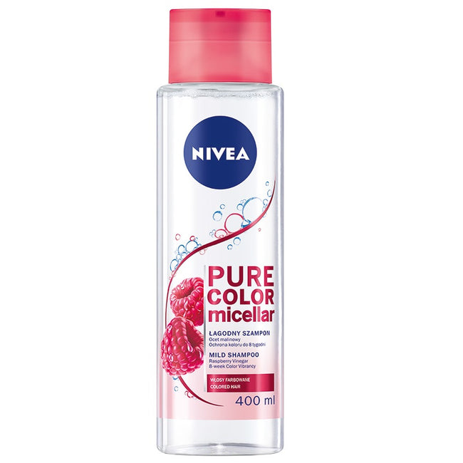 Nivea Pure Color Micellar łagodny szampon micelarny do włosów farbowanych 400ml