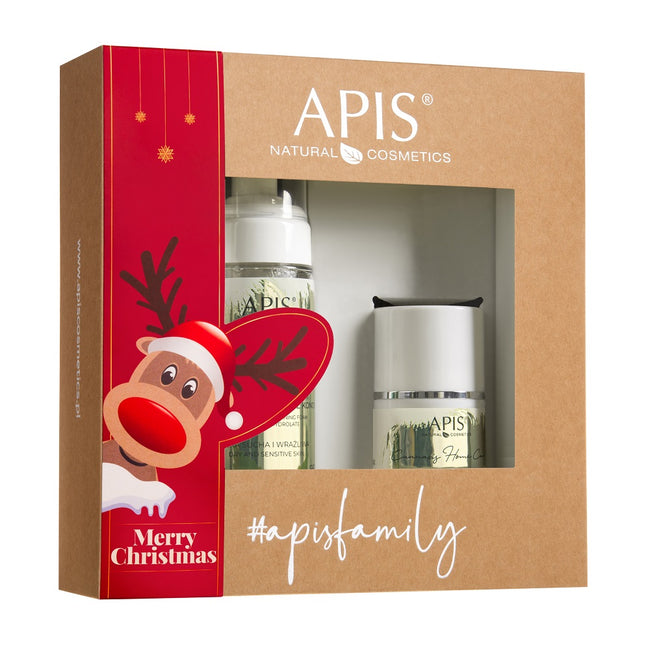 APIS Cannabis Home Care zestaw łagodząca pianka do mycia twarzy 150ml + krem łagodząco-regenerujący 50ml