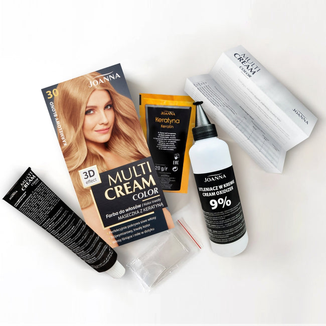 Joanna Multi Cream Color farba do włosów 30 Karmelowy Blond
