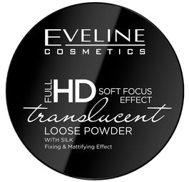 Eveline Cosmetics Full HD Soft Focus Loose Powder utrwalająco-matujący puder sypki z jedwabiem 6g