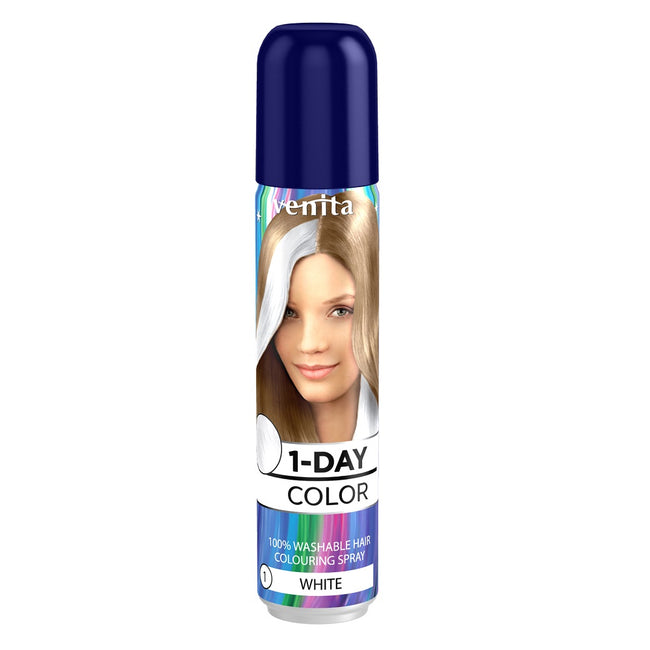Venita 1-Day Color koloryzujący spray do włosów Biały 50ml