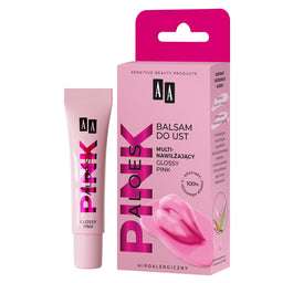 AA Aloes Pink multinawilżający balsam do ust Glossy Pink 10g