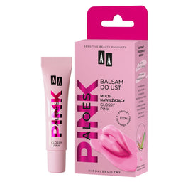 AA Aloes Pink multinawilżający balsam do ust Glossy Pink 10g