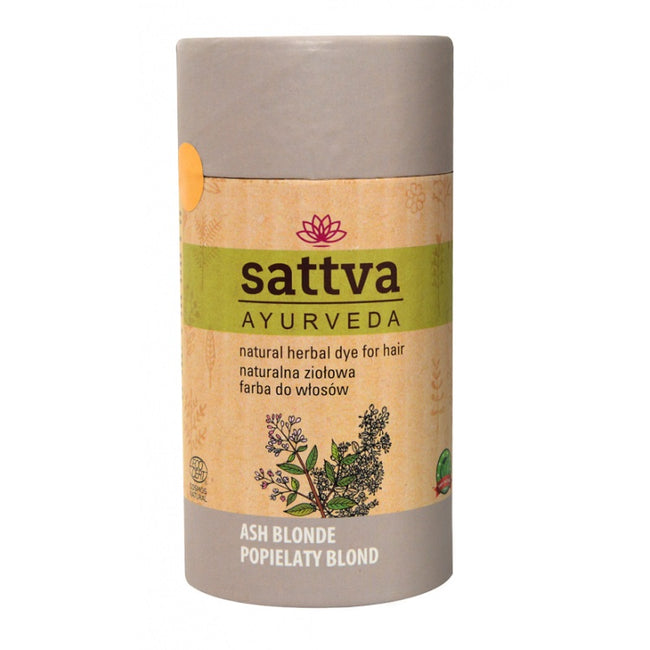 Sattva Natural Herbal Dye for Hair naturalna ziołowa farba do włosów Ash Blonde 150g
