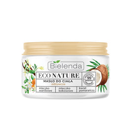 Bielenda Eco Nature masło do ciała odżywcze Mleczko Waniliowe & Kokosowe & Kwiat Pomarańczy 250ml