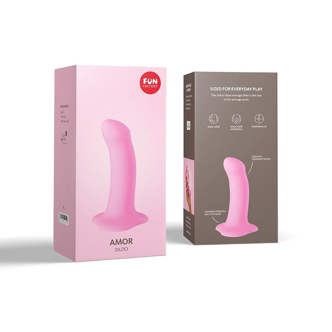 FUN FACTORY Amor dildo z przyssawką Cukierkowy Róż