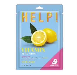 BERGAMO Help Sheet Mask maska do twarzy z Witaminą 25ml