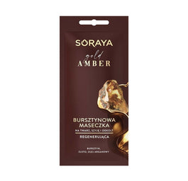 Soraya Gold Amber bursztynowa maseczka regenerująca na twarz szyję i dekolt 8ml