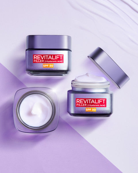 L'Oreal Paris Revitalift Filler [HA] SPF50 intensywnie wypełniający krem do twarzy przeciw oznakom starzenia 50ml