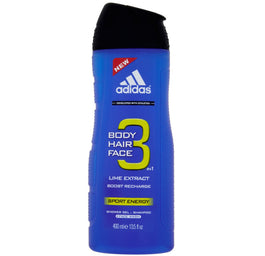 Adidas 3in1 Body Hair Face żel pod prysznic 400ml
