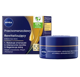 Nivea Przeciwzmarszczkowy + Rewitalizujący krem na noc 55+ 50ml