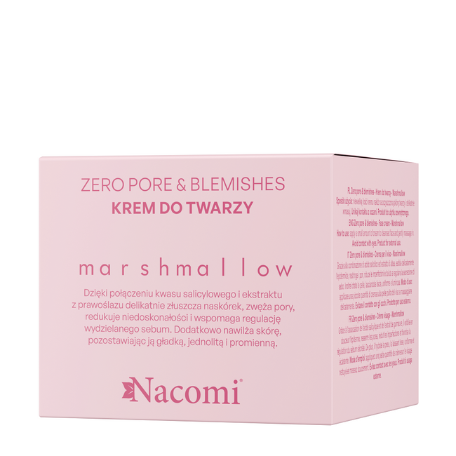 Nacomi Zero Pore & Blemishes krem do twarzy Marshmallow 40ml