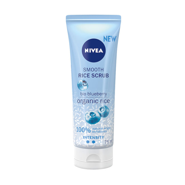 Nivea Smooth Rice Scrub peeling ryżowy z bio borówkami 75ml