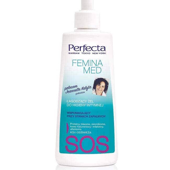 Perfecta Femina łagodzący żel do higieny intymnej wspomagający przy stanach zapalnych 250ml