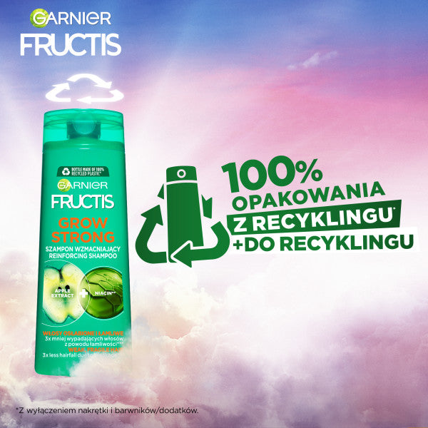 Garnier Fructis Grow Strong szampon wzmacniający do włosów osłabionych i łamliwych 400ml