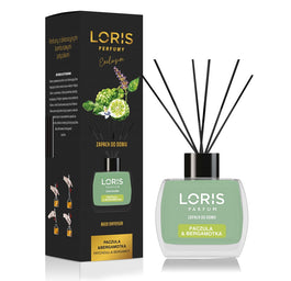 LORIS Reed Diffuser dyfuzor zapachowy z patyczkami Paczula & Bergamotka 120ml