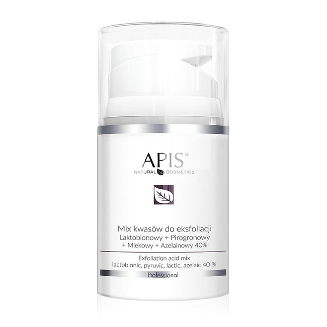 APIS Exfoliation Acid mix kwasów do eksfoliacji Laktobionowy + Pirogronowy + Mlekowy + Azelainowy 40% 50ml