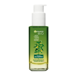 Garnier Bio Reparing Hemp Oil multi-naprawczy olejek do twarzy na noc dla skóry zmęczonej 30ml