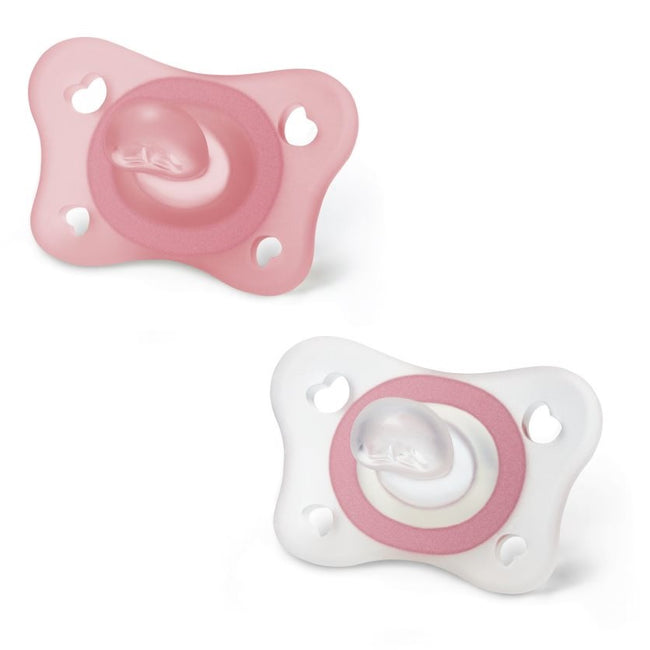 Chicco PhysioForma smoczek silikonowy uspokajający Mini Soft 2-6m Girl 2szt